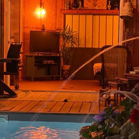 Chalet Atypique Vue Piscine Chauffee Gujan-Mestras Esterno foto